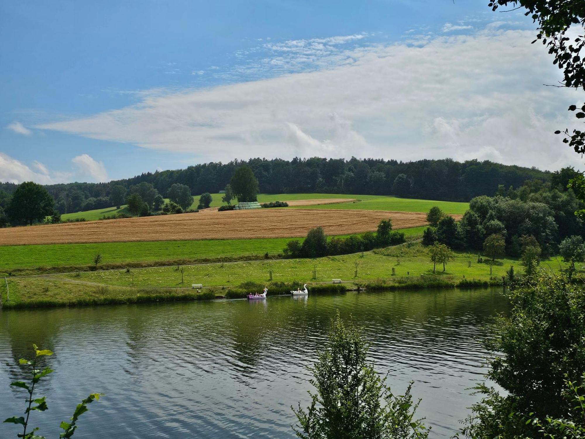 Ferienhaus am See im Bergland Schmetterling Kirchheim  Exterior foto